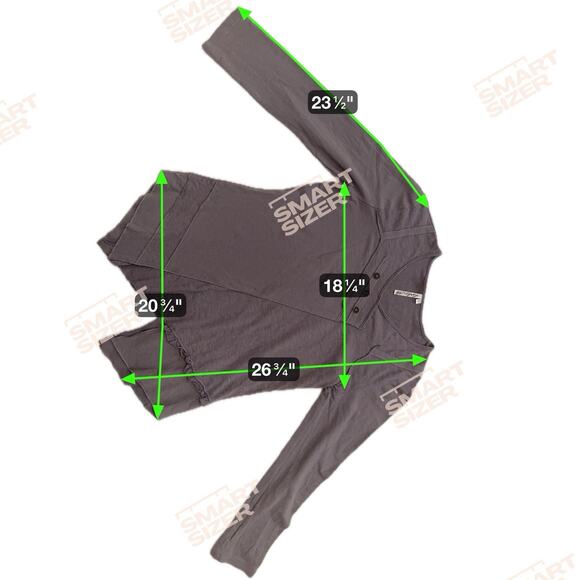 Lulu B Top Shirt Sz S Purple Gray Knit Lagenlook Buttons Tunic Minimalist - Picture 8 of 8